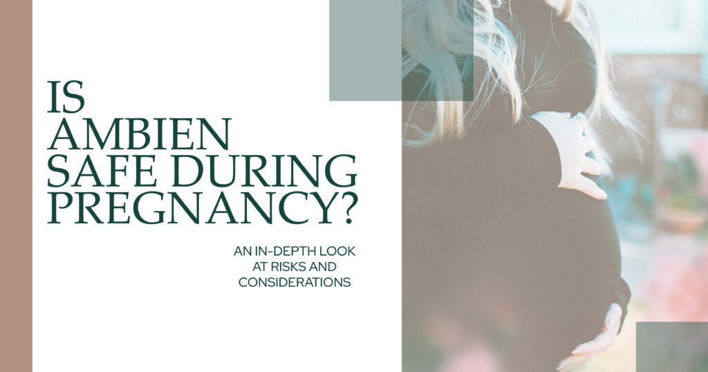 Is Ambien safe during pregnancy? Image shows a pregnant woman. Learn about the risks and considerations of Ambien use while pregnant.